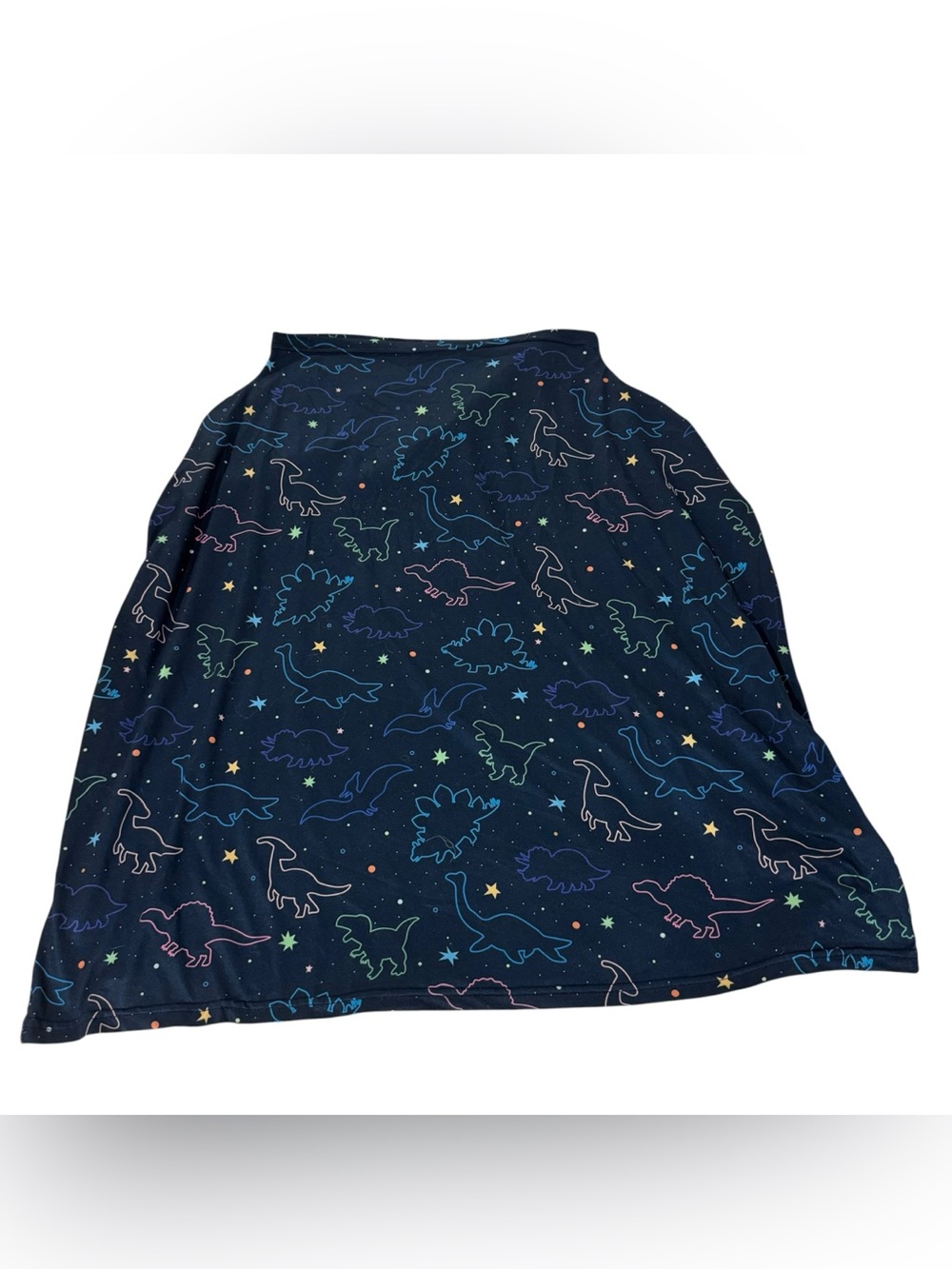 Boutique ByeBye Calorie Navy Blue Colorful Dinosaur Nursing / Car Seat Cover